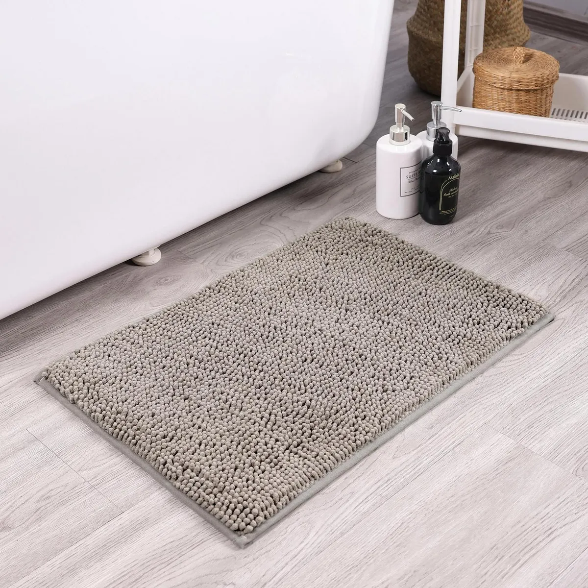 CASA BONITA - Piso de Baño Majorca 40x60 cm Poliéster Colores Surtidos