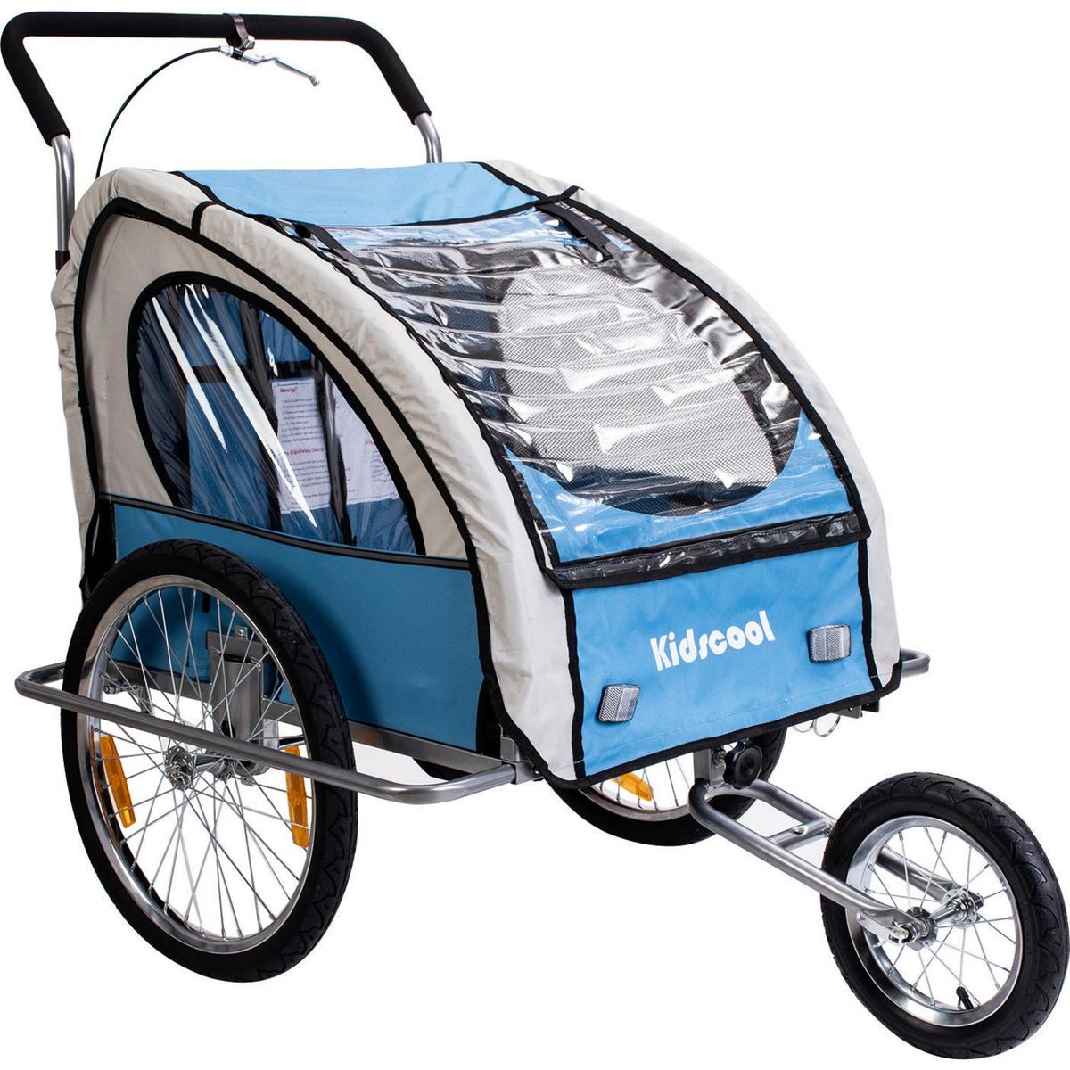 KIDSCOOL - Carro jogger y trailer azul Kidscool