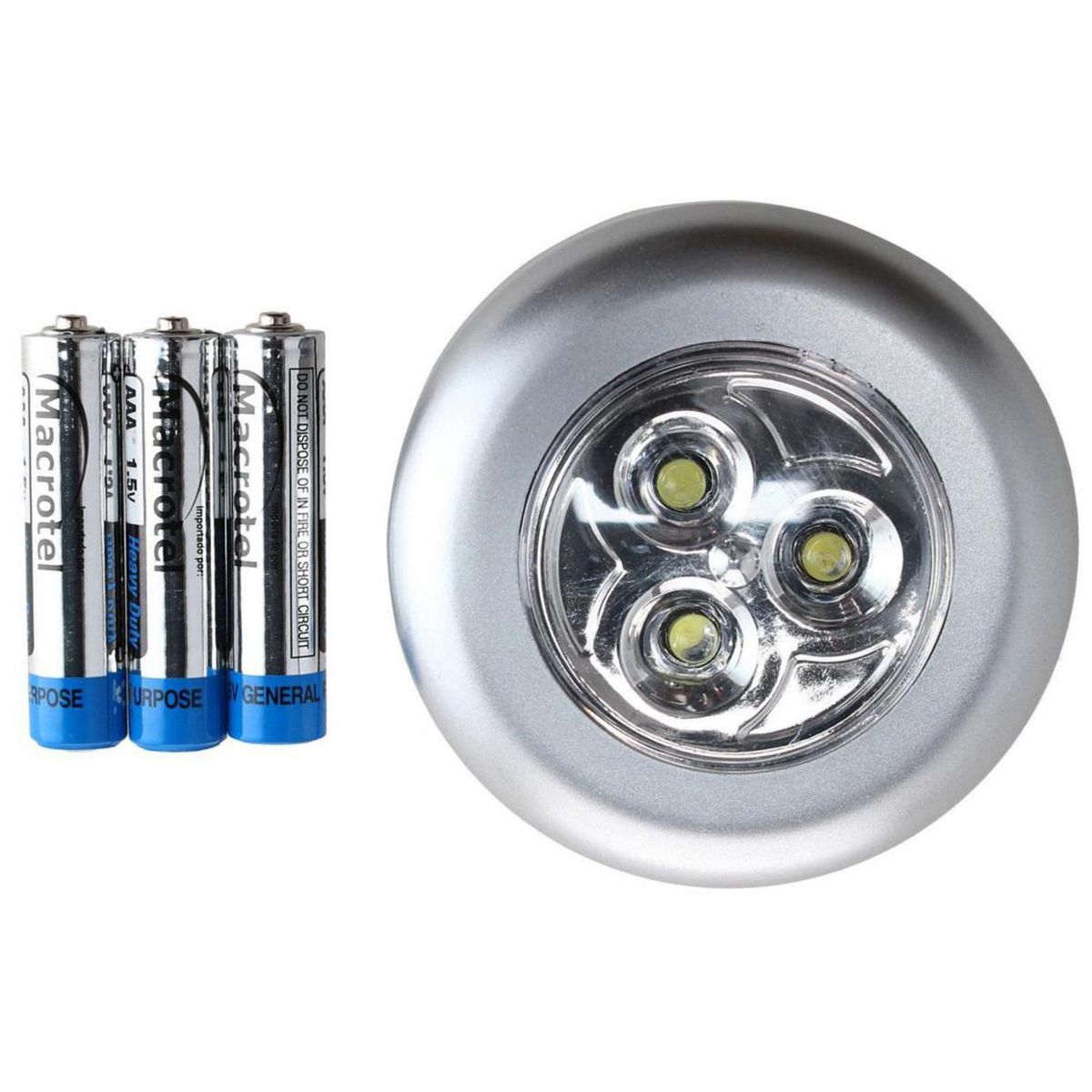 MACROTEL - Luz toque led. Negro