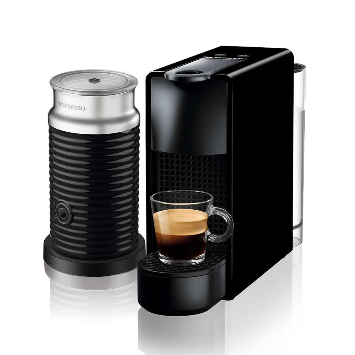 NESPRESSO - Cafetera Essenza Mini de Cápsula/Aeroccino 0.6 l 1310 W Negro