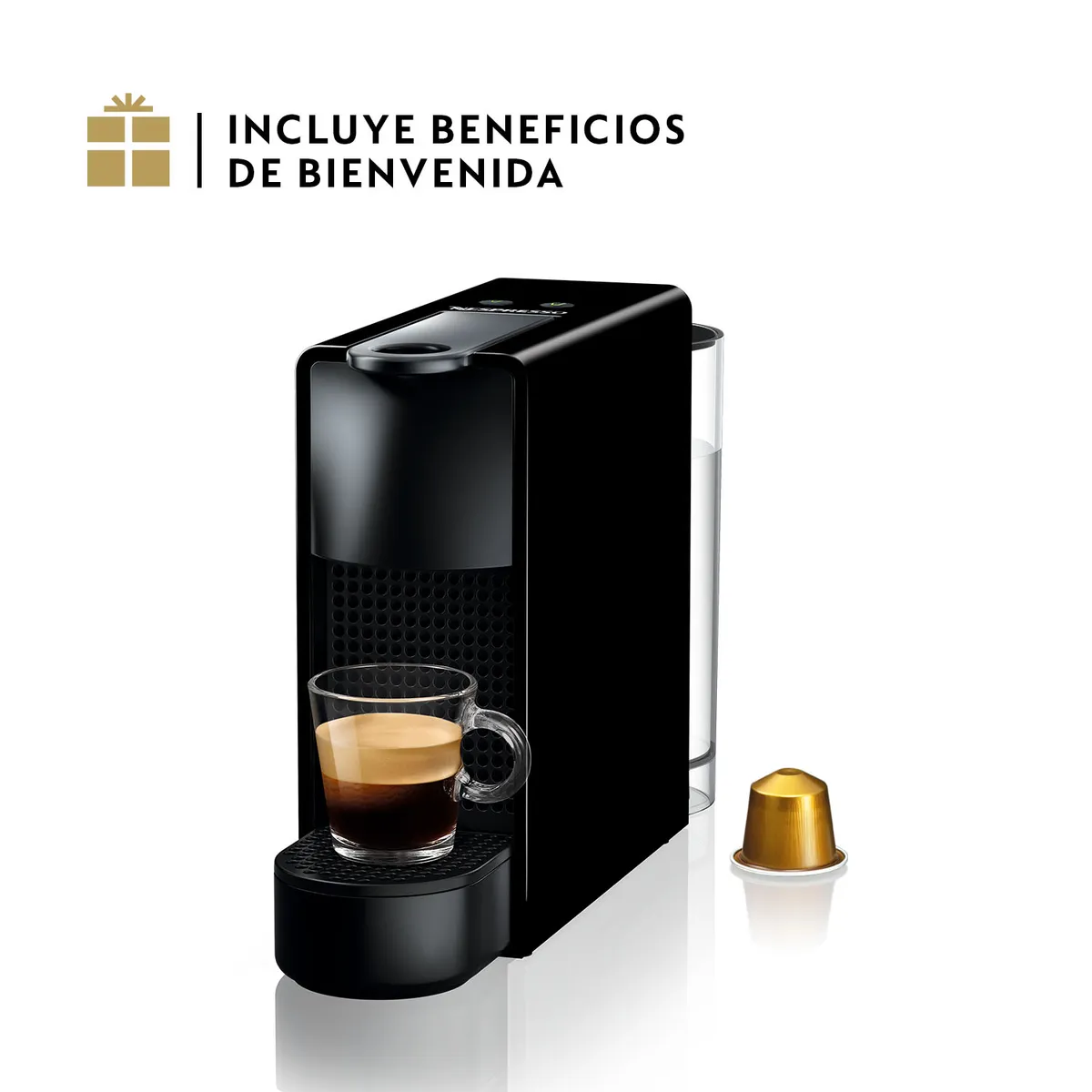 NESPRESSO - Cafetera Essenza Mini de Cápsula 0.6 l 1310 W Negro