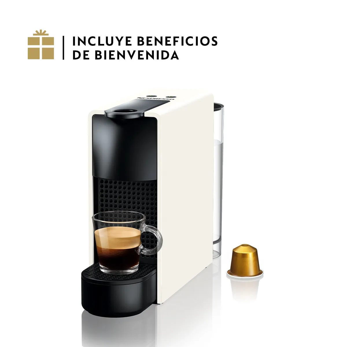 NESPRESSO - Cafetera Essenza Mini de Cápsula 0.6 l 1255 W Blanco