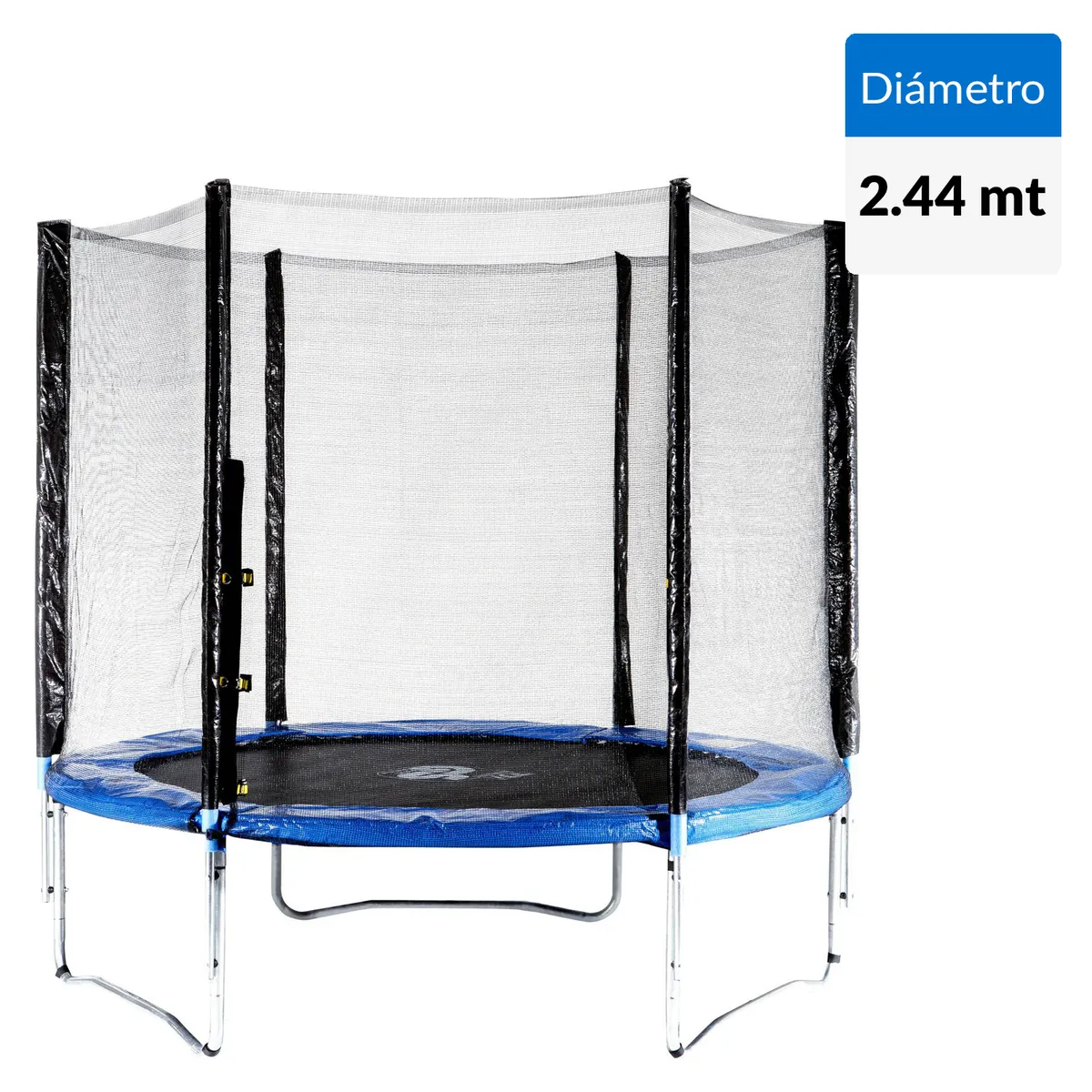 KIDSCOOL - Cama Elástica 244x238x244 cm Azul