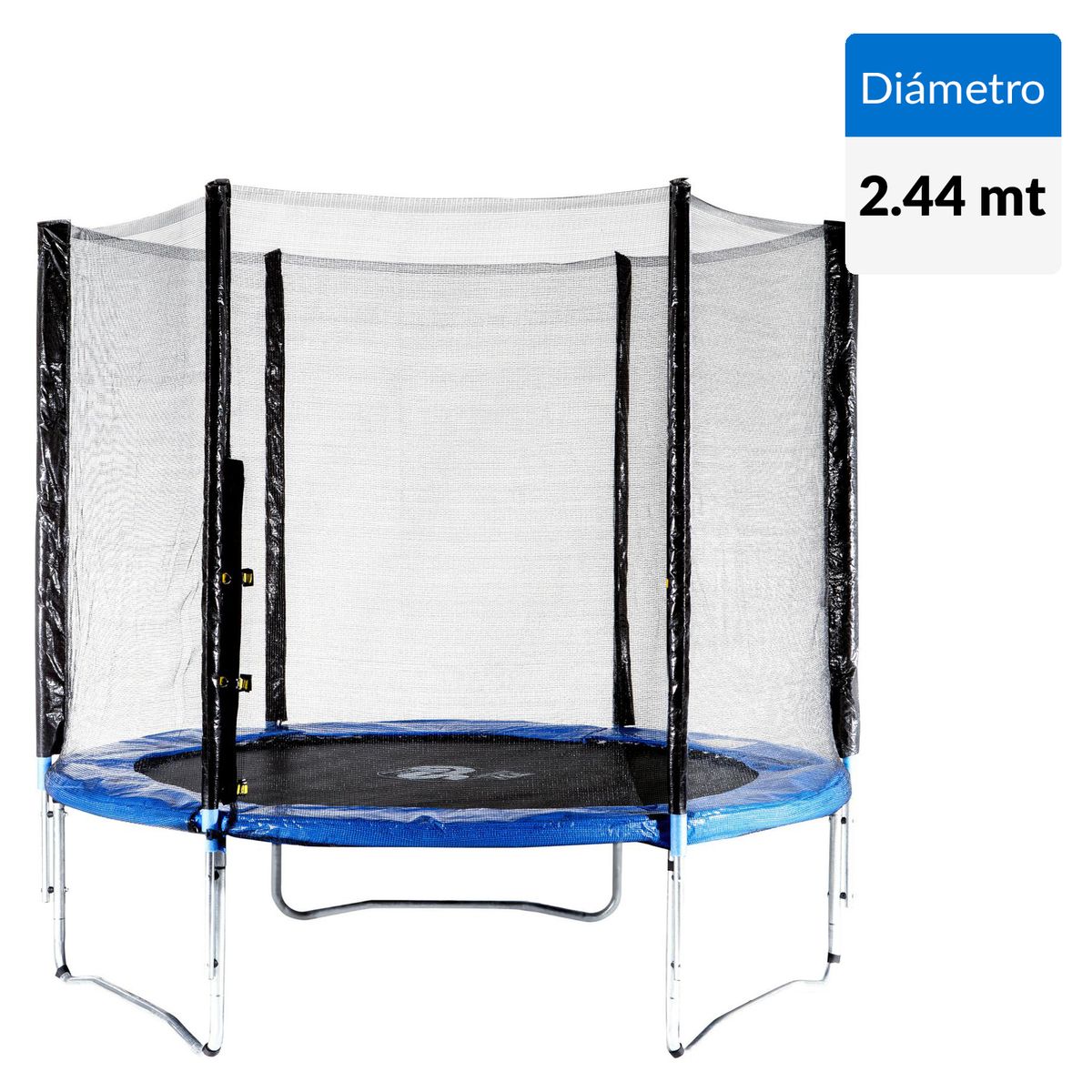 KIDSCOOL - Cama Elástica 244x238x244 cm Azul