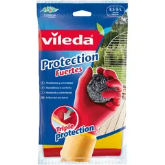 VILEDA - Guantes Protección Fuertes Talla L Antideslizantes 2 Unidades