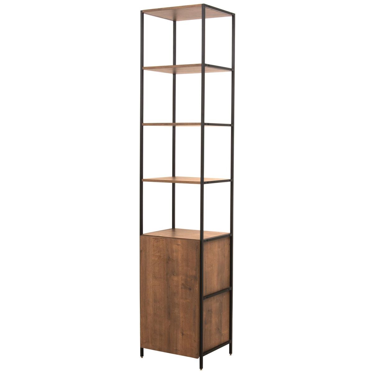 DECOCASA - Estante Steel Quadra Madera 4 Nivel(es) 45x211.2x36 cm Café