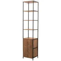 Estante Steel Quadra Madera 4 Nivel(es) 45x211.2x36 cm Café