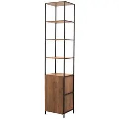 DECOCASA - Estante Steel Quadra Madera 4 Nivel(es) 45x211.2x36 cm Café