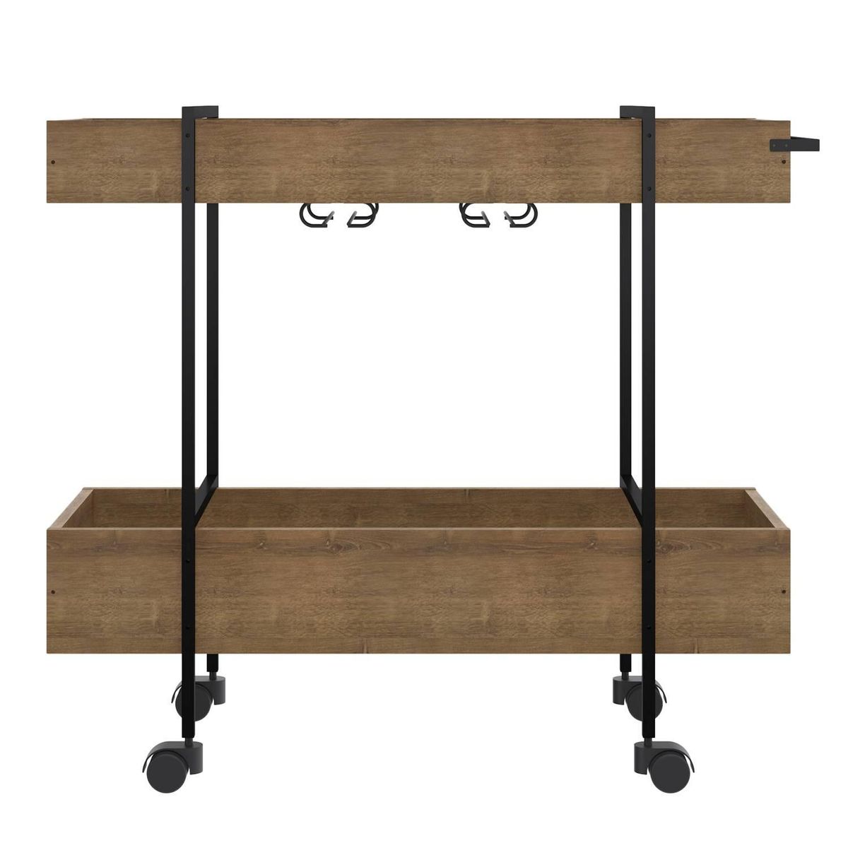 DECOCASA - Bar Steel Quadra 82.5x93.5x39 cm Café