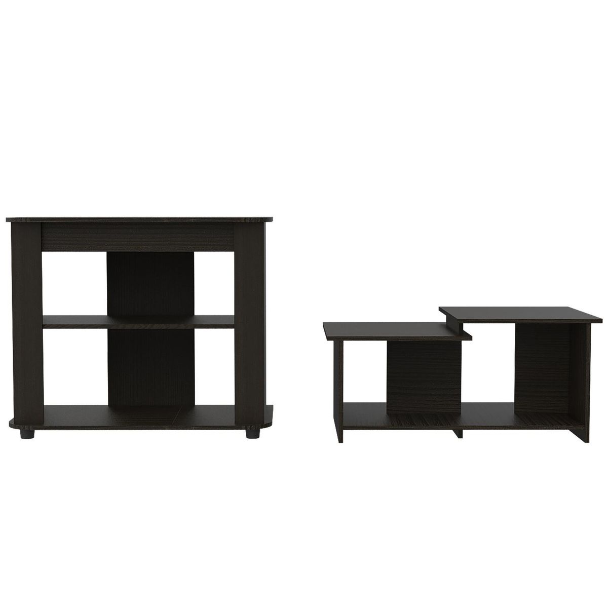 TUHOME - Set Rack de TV + Mesa de centro Wengue