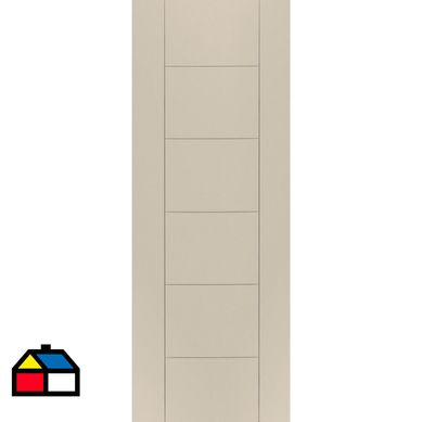 Puerta Amparo HDF 80x200 Beige Belarus Lisa