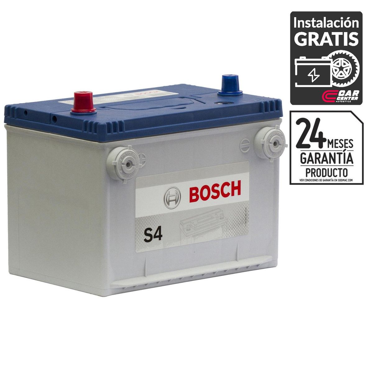 BOSCH - Batería de Auto 72 Ah Positivo Izquierdo 760 CCA