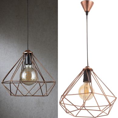 Lmpara de colgar Fierro Geometrica Cobre