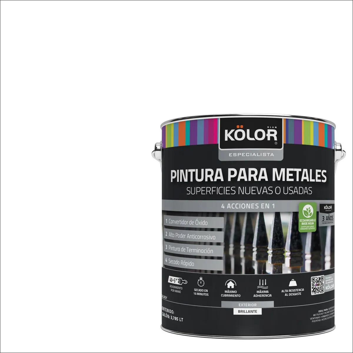 KOLOR - Esmalte Sintético Galón 1 galón(es) Brillante Blanco