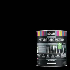 KOLOR - Esmalte Sintético 0.25 galón(es) Brillante Negro Negro