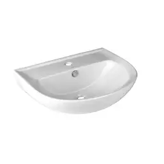 KLIPEN - Lavamanos de Pedestal con Forma Ovalada Cerámica 43.5x14x43.5 cm Blanco