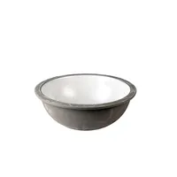 Lavamanos Bajo Cubierta Forma Redonda Loza 36.5x14x36.5 cm Blanco