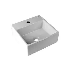 INCEPA - Lavamanos Sobrepuesto con Forma Rectangular Loza 35x13.5x35 cm Blanco