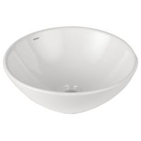 Lavamanos Sobrepuesto Forma Redonda Loza 35x13.5x35 cm Blanco