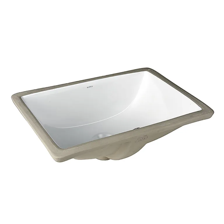 Lavamanos Bajo Cubierta Forma Rectangular Cerámica 46x18x33 cm Blanco