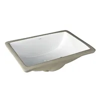 Lavamanos Bajo Cubierta Forma Rectangular Cerámica 46x18x33 cm Blanco