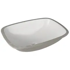 INCEPA - Lavamanos Bajo Cubierta con Forma Rectangular Loza 50.5x16x37 cm Blanco