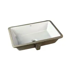 INCEPA - Lavamanos Bajo Encimera con Forma Rectangular Loza 56x17.7x40 cm Blanco