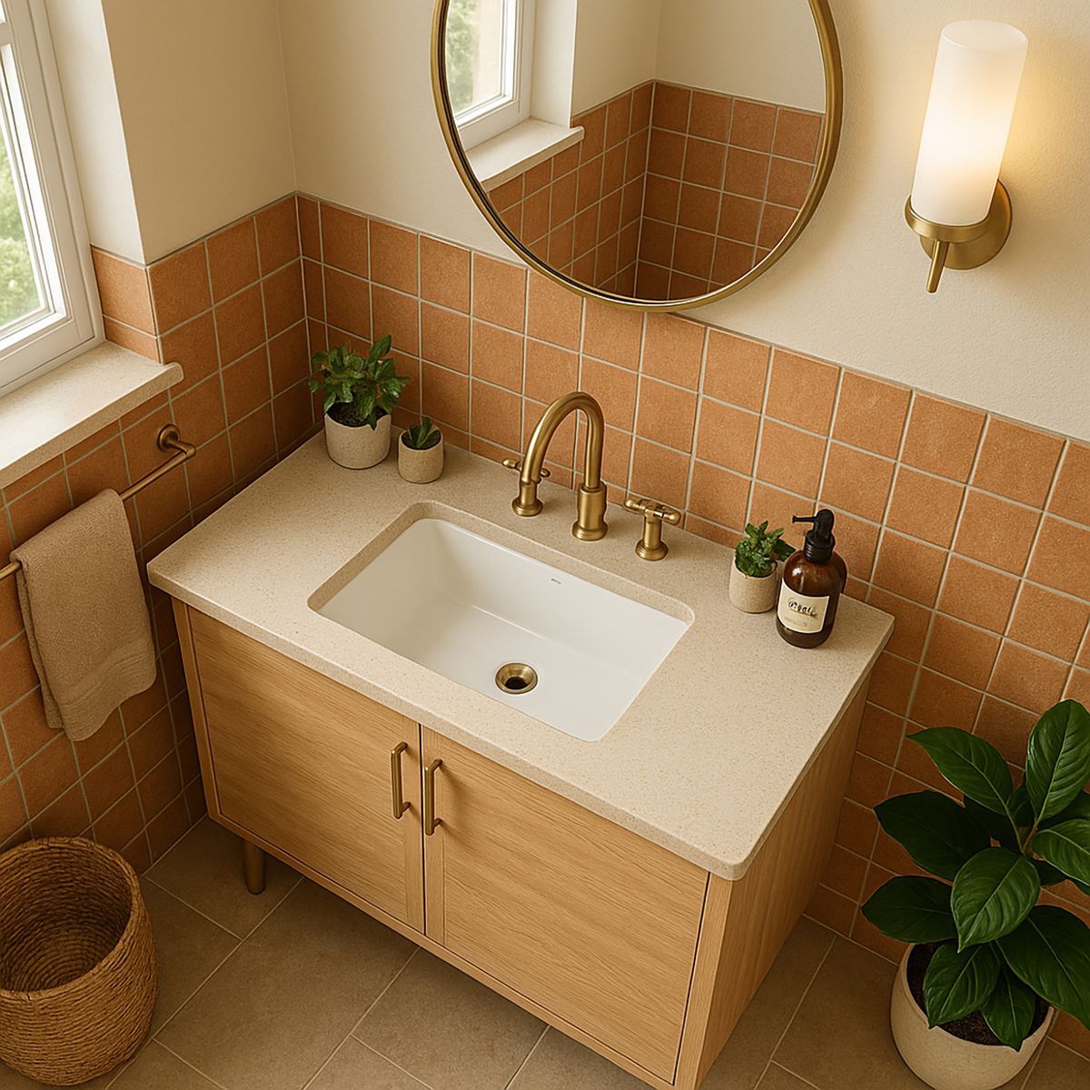 INCEPA - Lavamanos Bajo Encimera Forma Rectangular Loza 56x17.7x40 cm Blanco