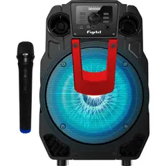 FUJITEL - Parlante karaoke bluetooth 8" con luz