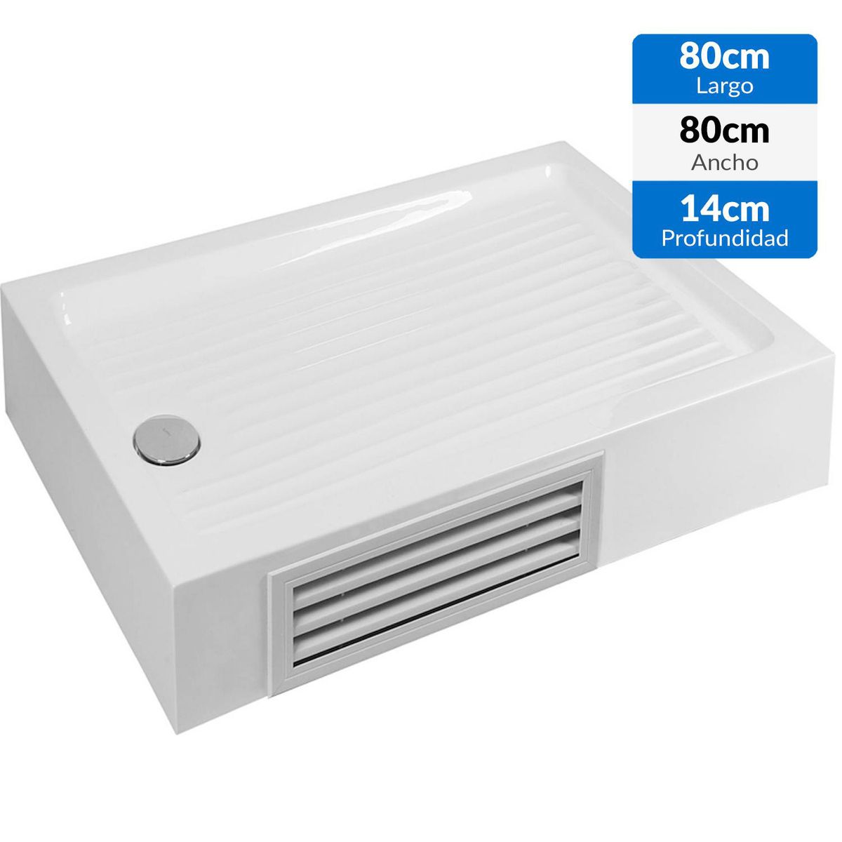 KLIPEN - Receptaculo con rejilla 80x80 cm