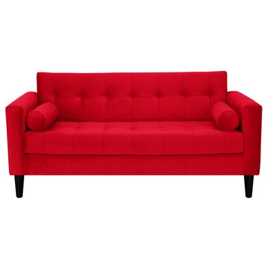 Sof 2 cuerpos 175x75x75 cm rojo
