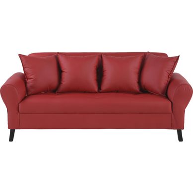 Sof 3 cuerpos 185x80x75 cm rojo