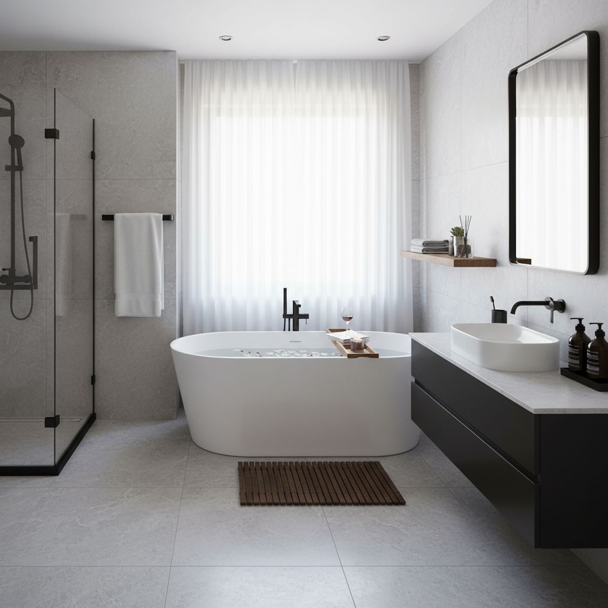 KLIPEN - Toallero de barra 30 cm PDV negro