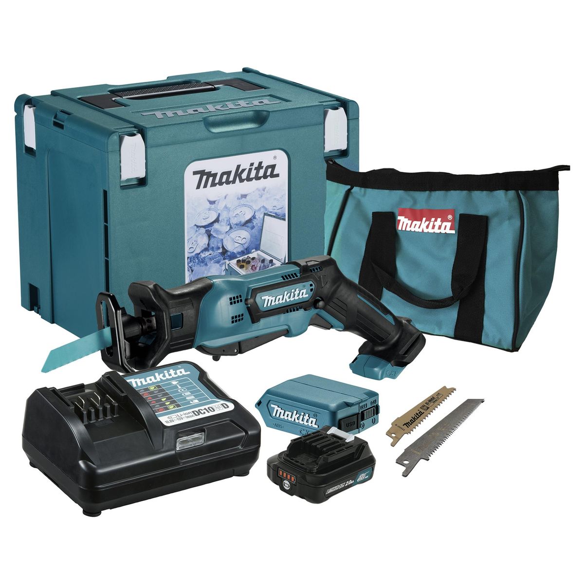 MAKITA - Sierra sable inalámbrica 12V + 1 batería