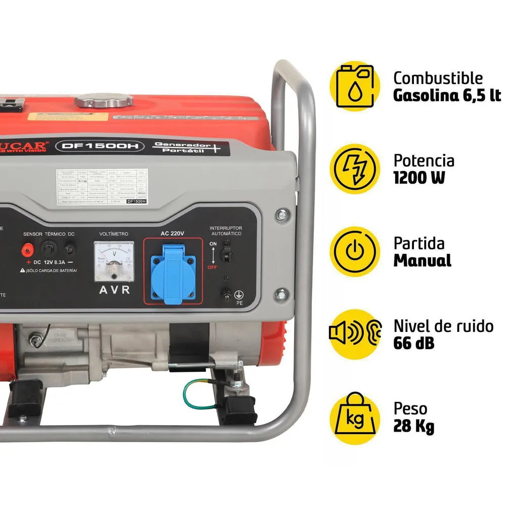 Ducar DF1500H Gasolina, foto 7