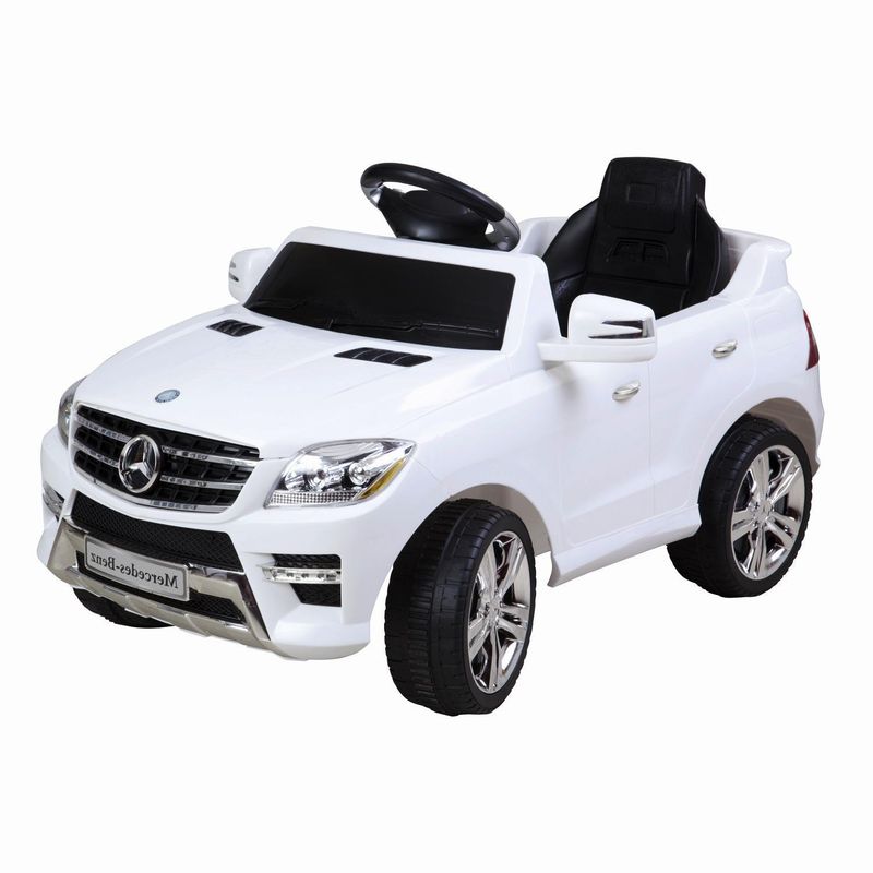 KIDSCOOL - Jeep blanco a bateria 6V licencia Mercedes benz