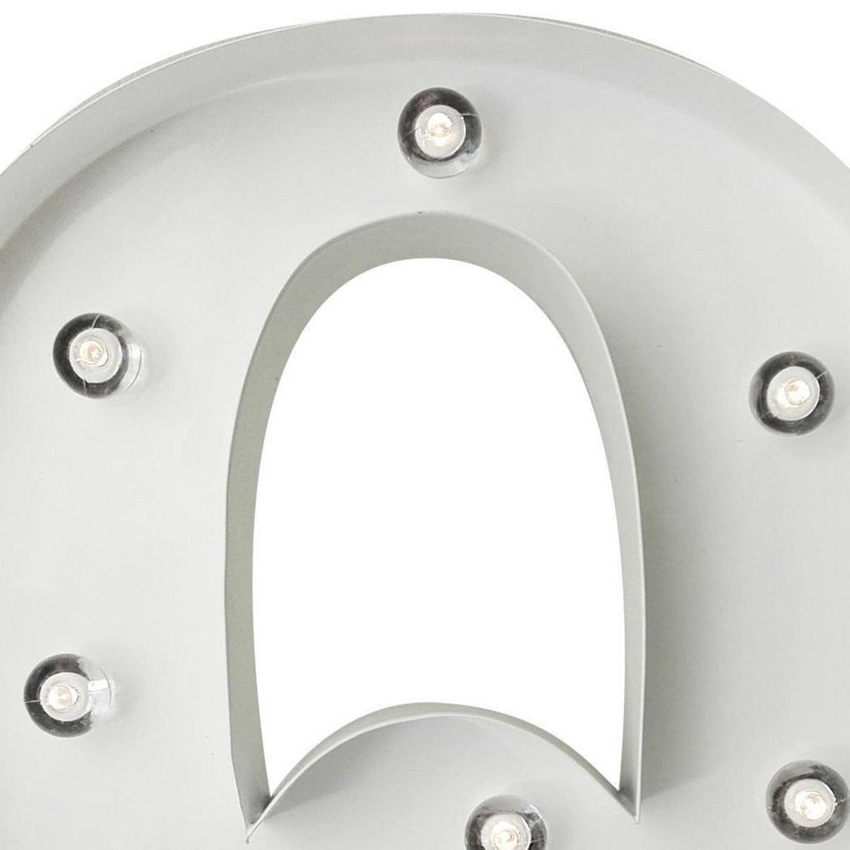 HOME REPUBLIC - Letra Led Q Blanco 26x8 cm