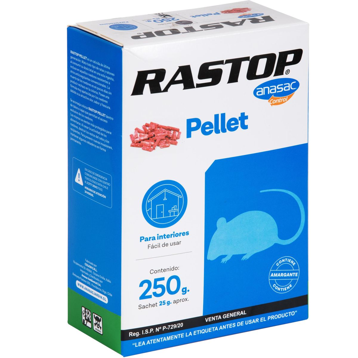 ANASAC - Raticida en Pellet Rastop 250 gr