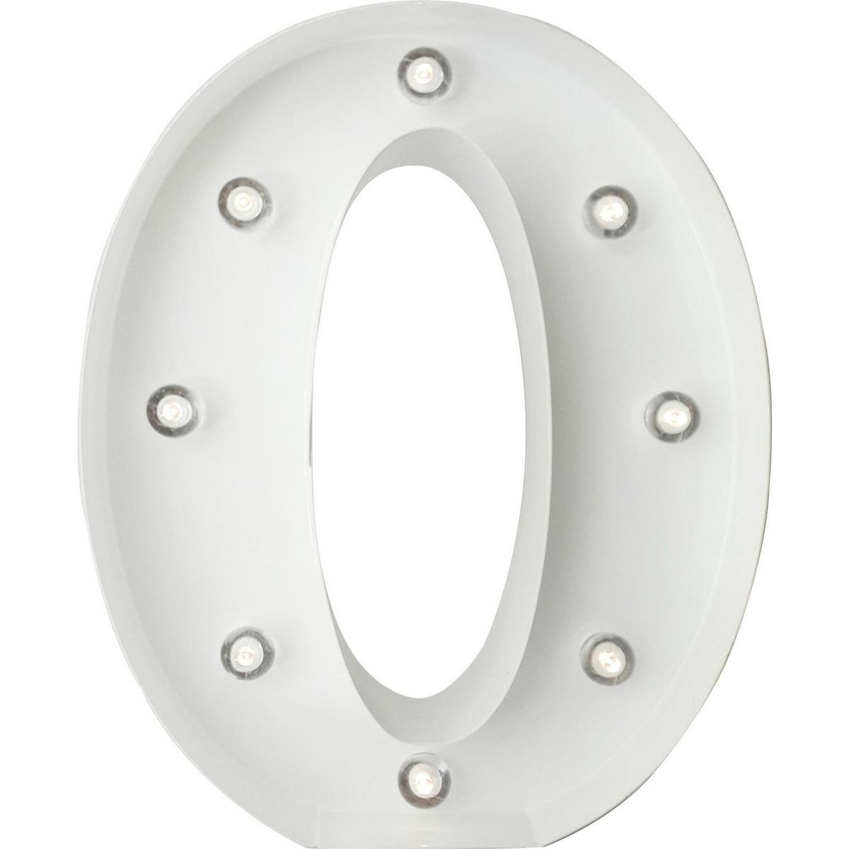 HOME REPUBLIC - Letra Led O Blanco 26x8 cm