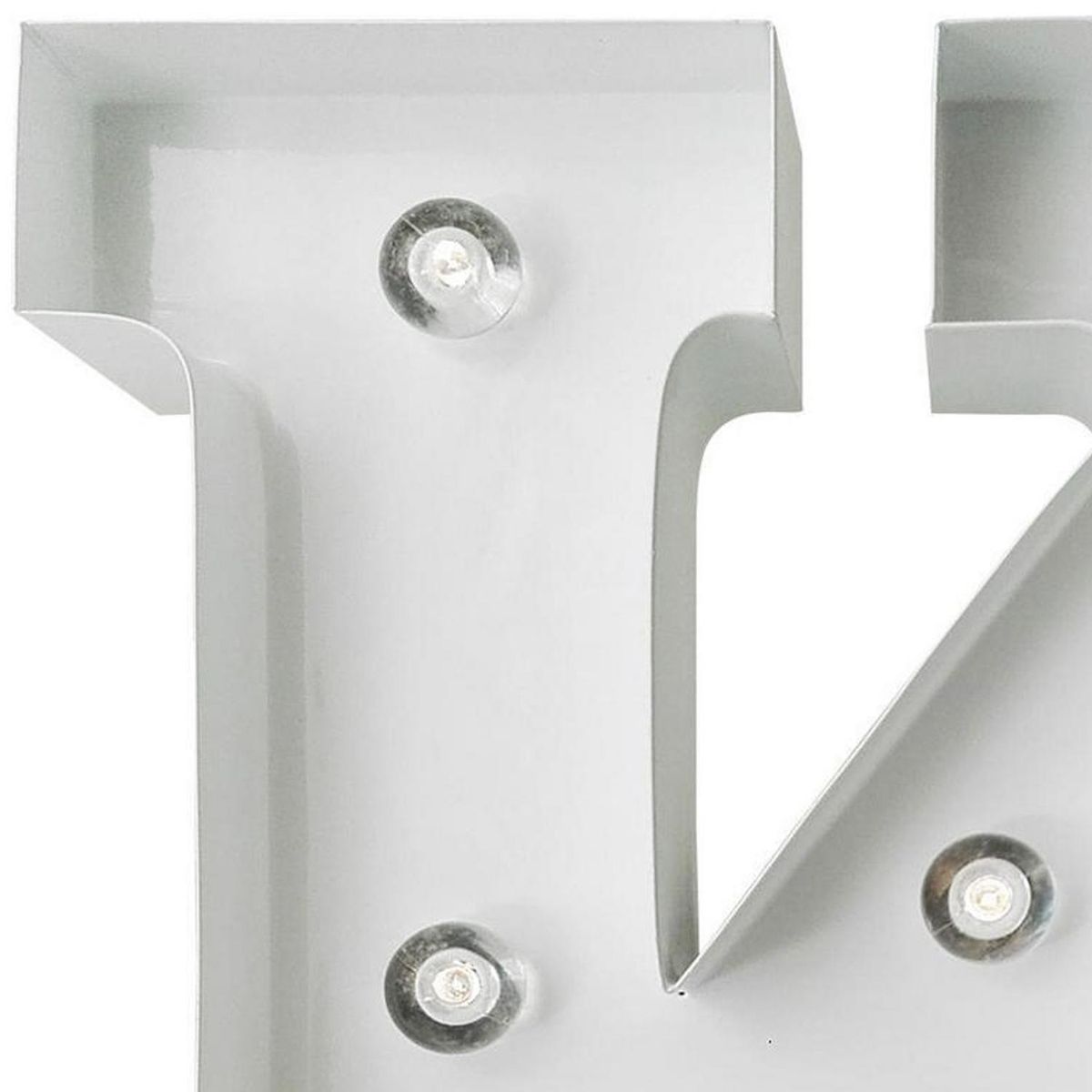 HOME REPUBLIC - Letra Led K Blanco 26x8 cm