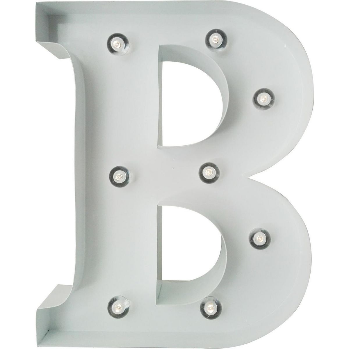 HOME REPUBLIC - Letra Led B Blanco 26x8 cm