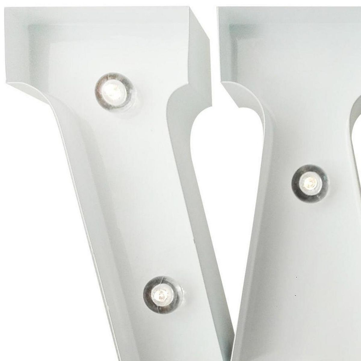 HOME REPUBLIC - Letra Led W Blanco 26x8 cm