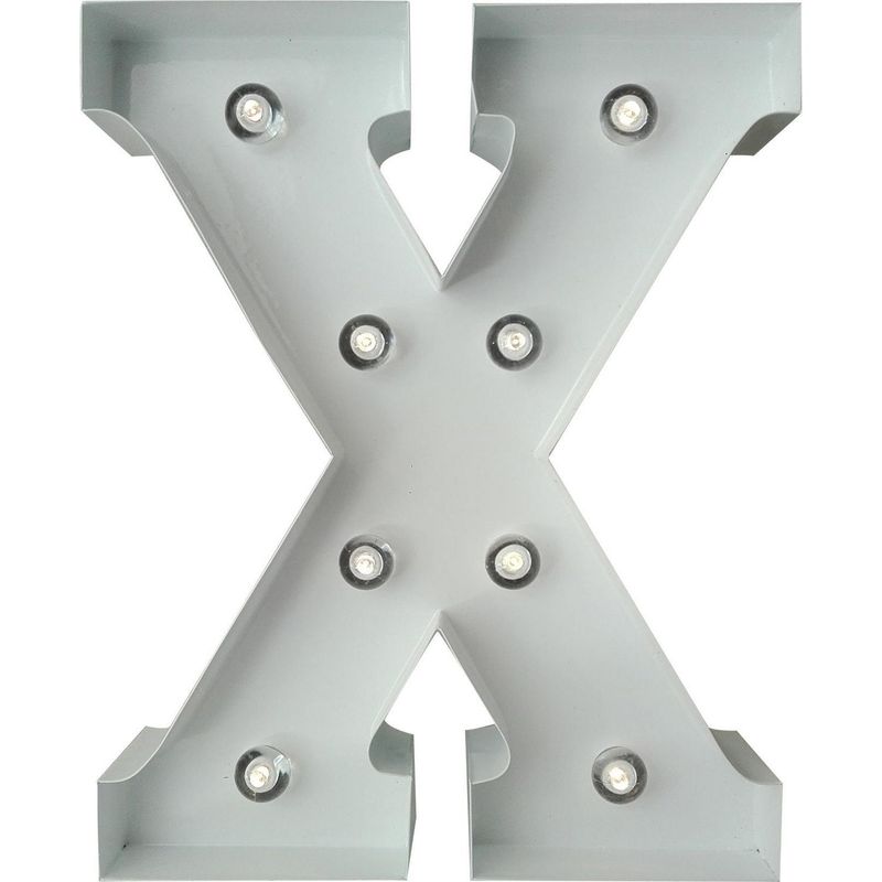 HOME REPUBLIC - Letra Led X Blanco 20.5x5.5 cm