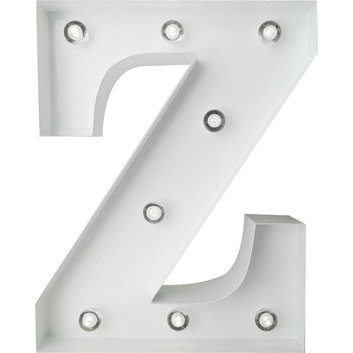 HOME REPUBLIC - Letra Led Z Blanco 26x8 cm