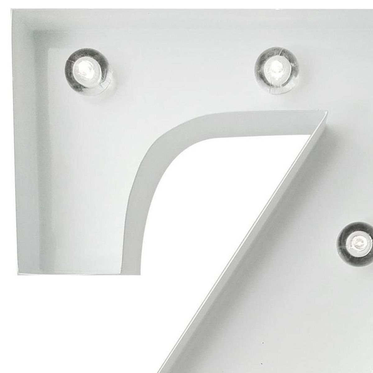 HOME REPUBLIC - Letra Led Z Blanco 26x8 cm