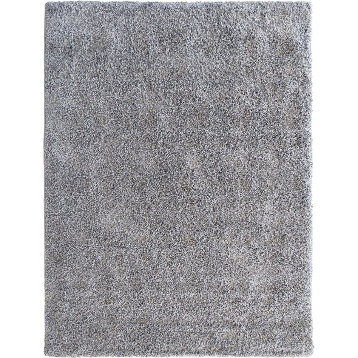 IDETEX - Alfombra Shaggy Lisa 150x200 cm Polipropileno Gris