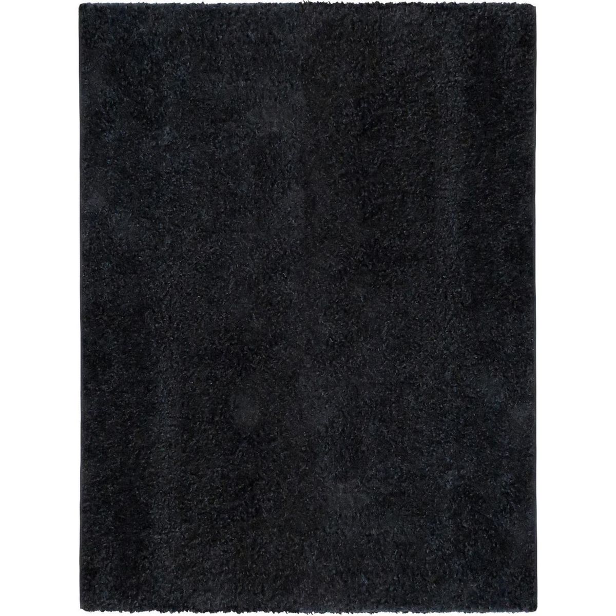 IDETEX - Alfombra Shaggy Lisa 150x200 cm Polipropileno Negro