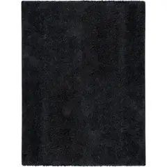 IDETEX - Alfombra Shaggy Lisa 150x200 cm Negro