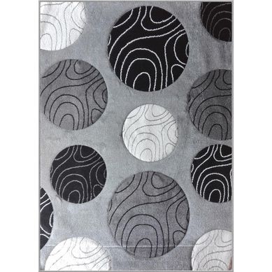 Alfombra Carved 150x200 cm Gris