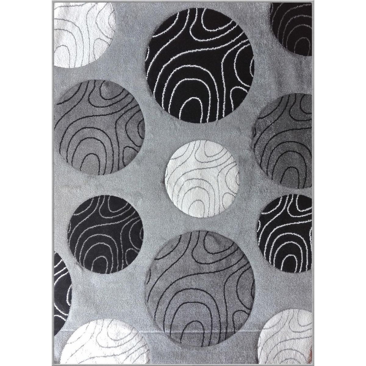 IDETEX - Alfombra Carved 150x200 cm Polipropileno Gris